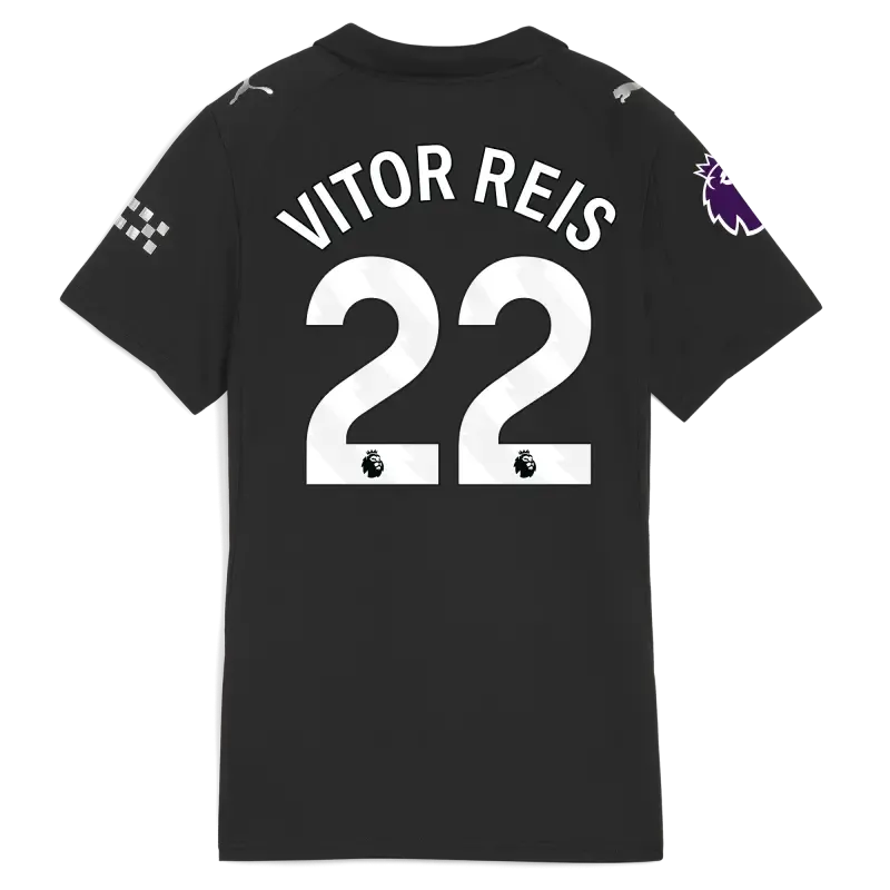 Women’s Manchester City Premier League Away Jersey 2025/26 With VITOR REIS 22 Printing | Manchester City Shop Women’s Manchester City Premier League Away Jersey 2025/26 With VITOR REIS 22 Printing | Manchester City Shop
