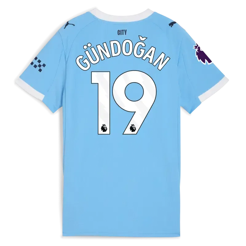 Women’s Manchester City Premier League Home Jersey 2025/26 With GÜNDOĞAN 19 Printing | Manchester City Shop Women’s Manchester City Premier League Home Jersey 2025/26 With GÜNDOĞAN 19 Printing | Manchester City Shop