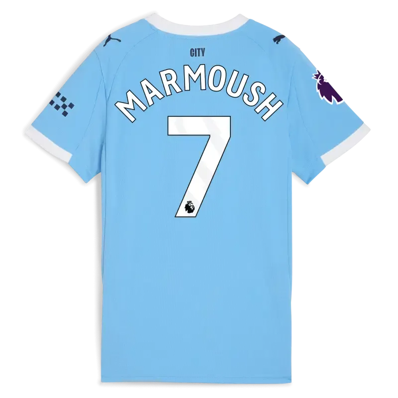 Women’s Manchester City Premier League Home Jersey 2025/26 With MARMOUSH 7 Printing | Manchester City Shop Women’s Manchester City Premier League Home Jersey 2025/26 With MARMOUSH 7 Printing | Manchester City Shop