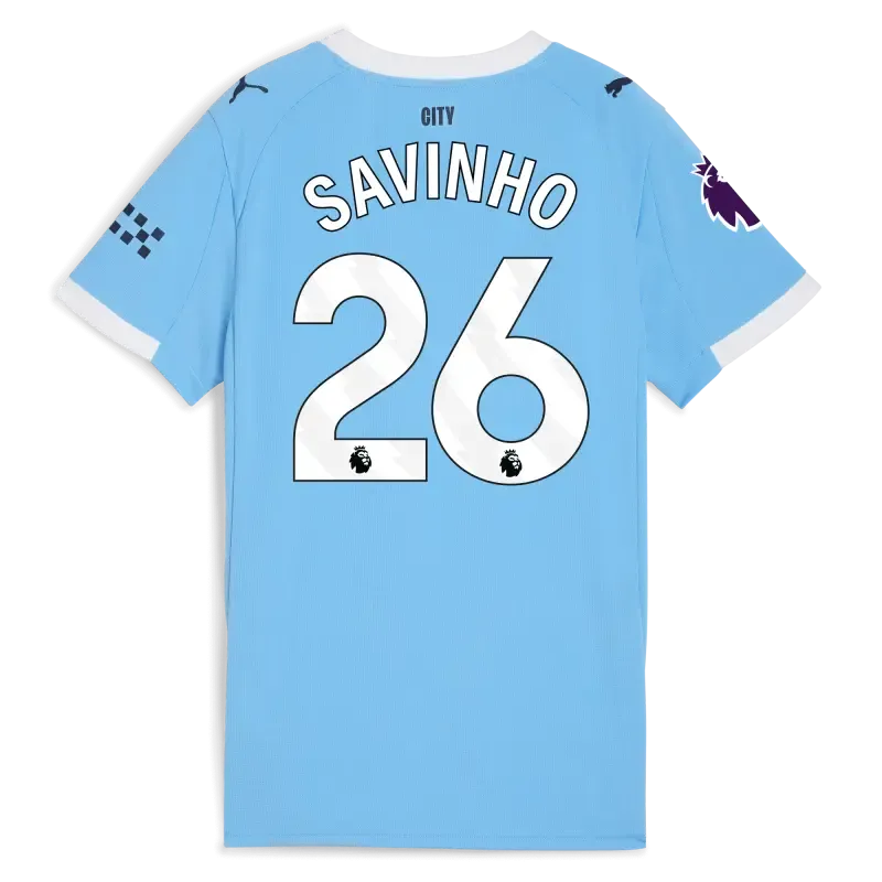 Women’s Manchester City Premier League Home Jersey 2025/26 With SAVINHO 26 Printing | Manchester City Shop Women’s Manchester City Premier League Home Jersey 2025/26 With SAVINHO 26 Printing | Manchester City Shop