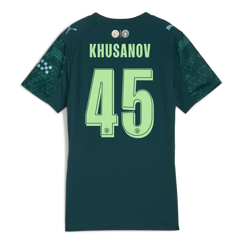 Womens Manchester City EA SPORTS FC Jersey 2025/26 With KHUSANOV 45 Printing | Manchester City Shop Womens Manchester City EA SPORTS FC Jersey 2025/26 With KHUSANOV 45 Printing | Manchester City Shop