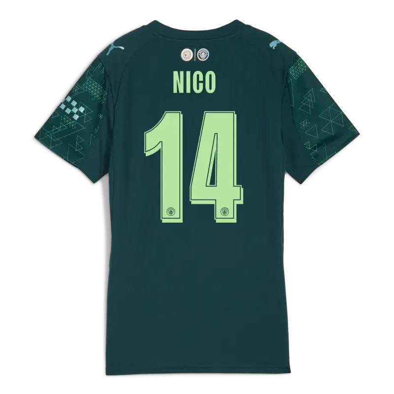 Womens Manchester City EA SPORTS FC Jersey 2025/26 With NICO 14 Printing | Manchester City Shop Womens Manchester City EA SPORTS FC Jersey 2025/26 With NICO 14 Printing | Manchester City Shop