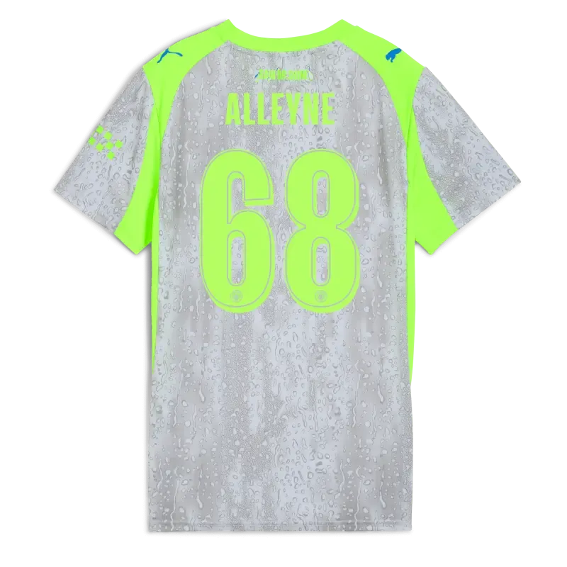 Womens’ Manchester City Third Jersey 2025/26 With ALLEYNE 68 Printing | Manchester City Shop
