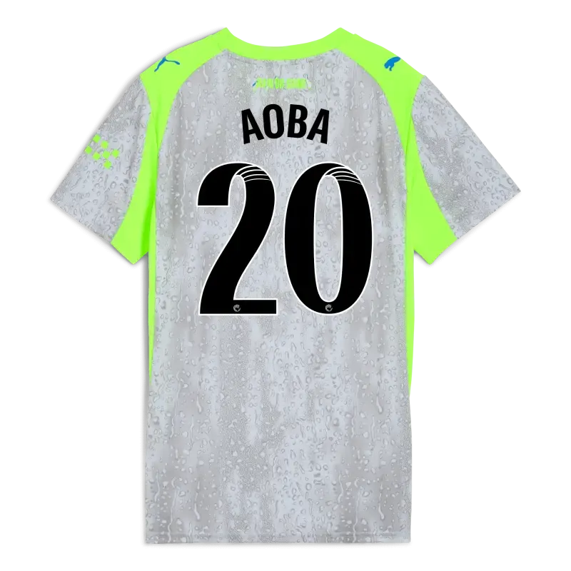 Womens’ Manchester City Third Jersey 2025/26 With AOBA 20 Printing | Manchester City Shop
