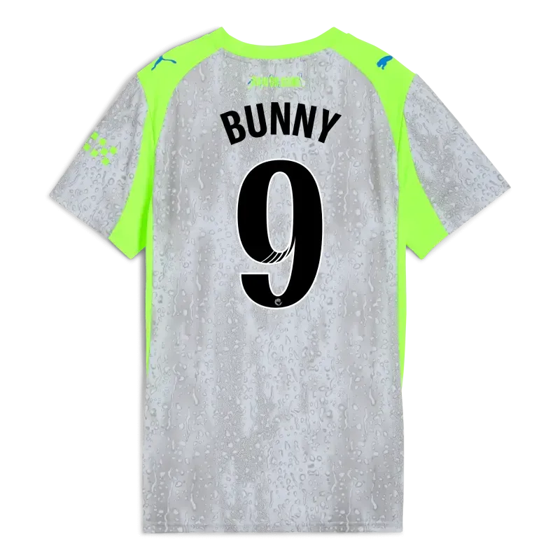 Womens’ Manchester City Third Jersey 2025/26 With BUNNY 9 Printing | Manchester City Shop