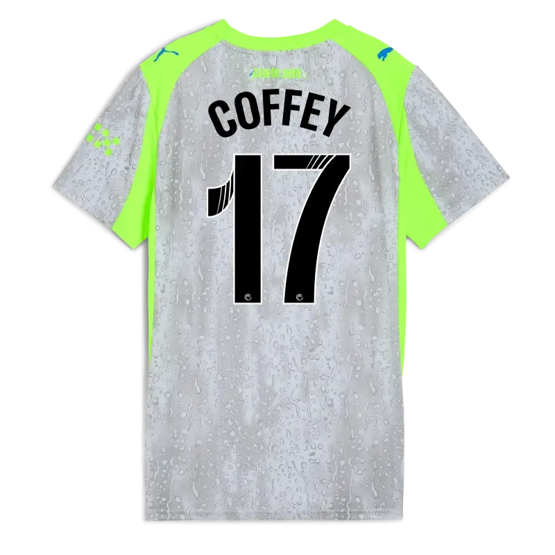 Womens’ Manchester City Third Jersey 2025/26 With COFFEY 17 Printing | Manchester City Shop