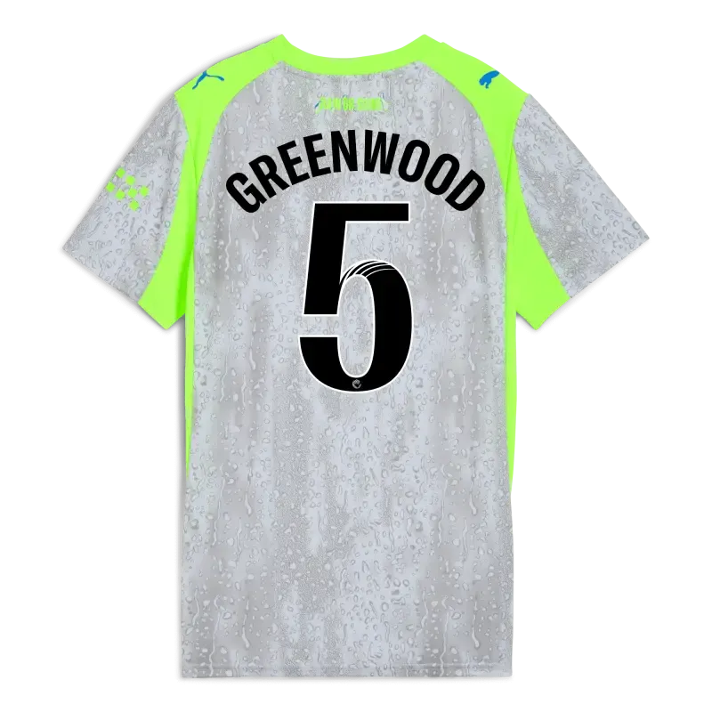 Womens’ Manchester City Third Jersey 2025/26 With GREENWOOD 5 Printing | Manchester City Shop