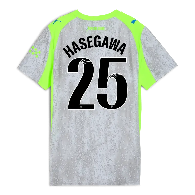 Womens’ Manchester City Third Jersey 2025/26 With HASEGAWA 25 Printing | Manchester City Shop