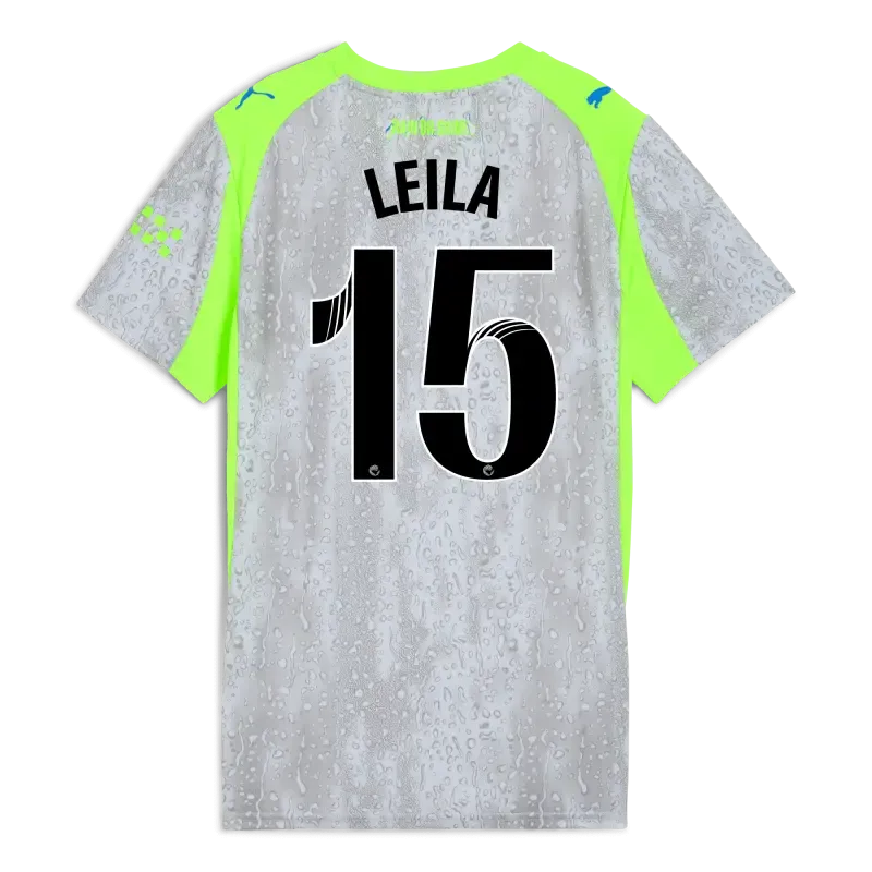 Womens’ Manchester City Third Jersey 2025/26 With LEILA 15 Printing | Manchester City Shop Womens’ Manchester City Third Jersey 2025/26 With LEILA 15 Printing | Manchester City Shop