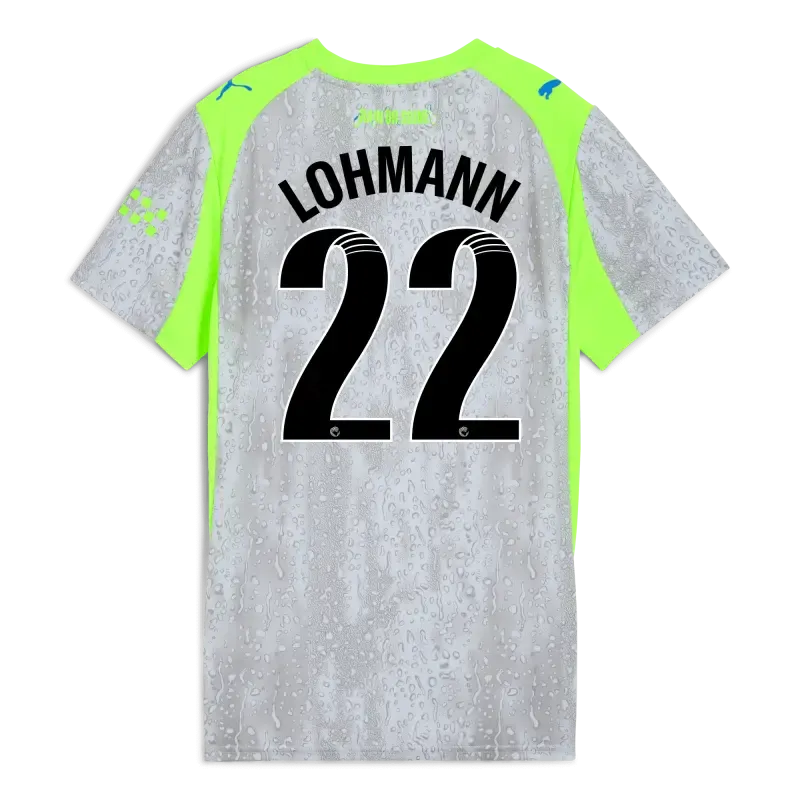 Womens’ Manchester City Third Jersey 2025/26 With LOHMANN 22 Printing | Manchester City Shop