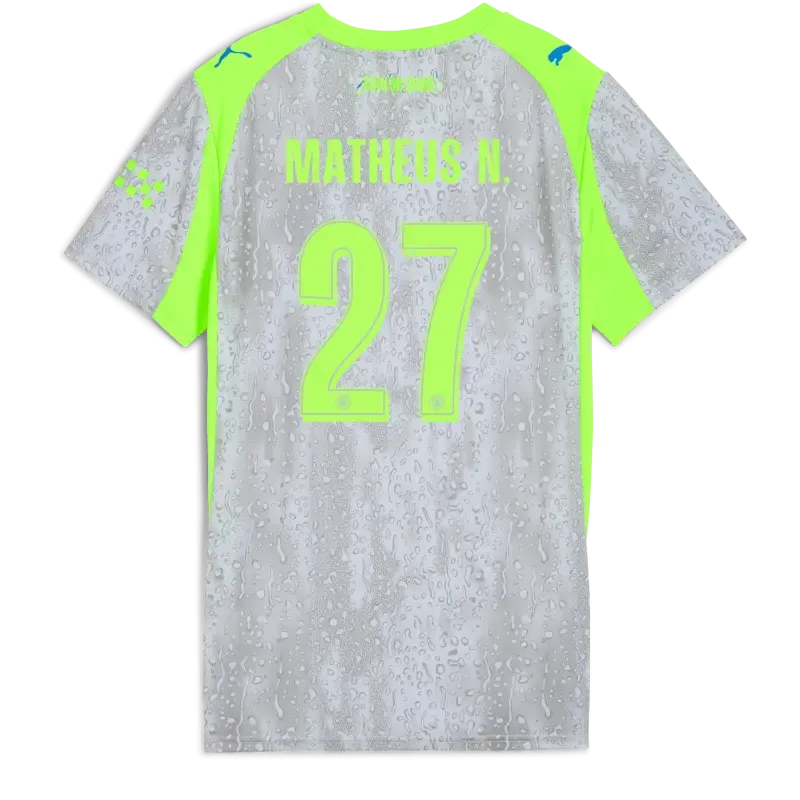 Womens’ Manchester City Third Jersey 2025/26 With MATHEUS N. 27 Printing | Manchester City Shop Womens’ Manchester City Third Jersey 2025/26 With MATHEUS N. 27 Printing | Manchester City Shop