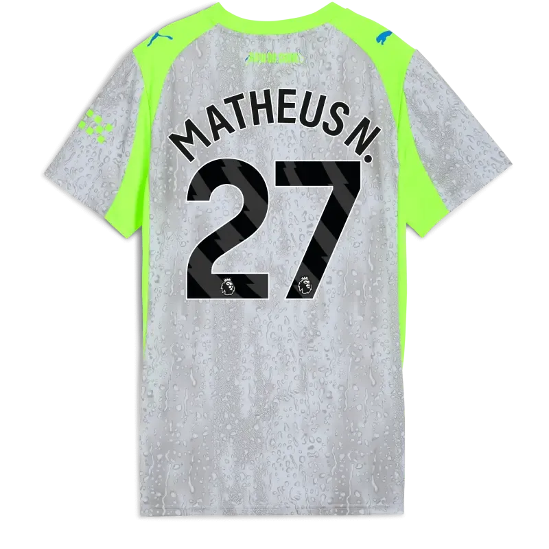 Womens’ Manchester City Third Jersey 2025/26 With MATHEUS N. 27 Printing | Manchester City Shop Womens’ Manchester City Third Jersey 2025/26 With MATHEUS N. 27 Printing | Manchester City Shop